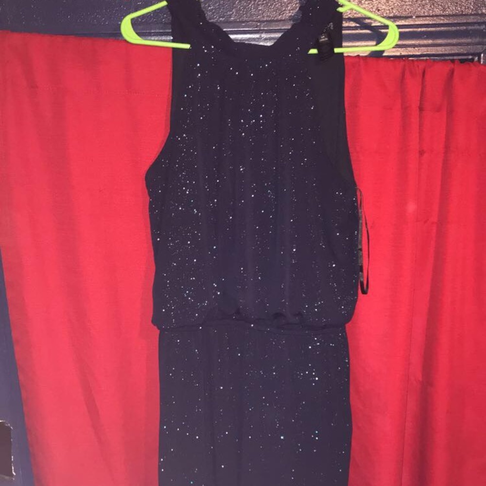 Pant leg Romper with Glitter